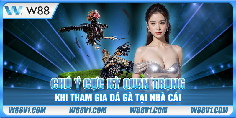 Chú ý cực kỳ quan trọng khi tham gia đá gà tại nhà cái
